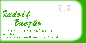 rudolf buczko business card